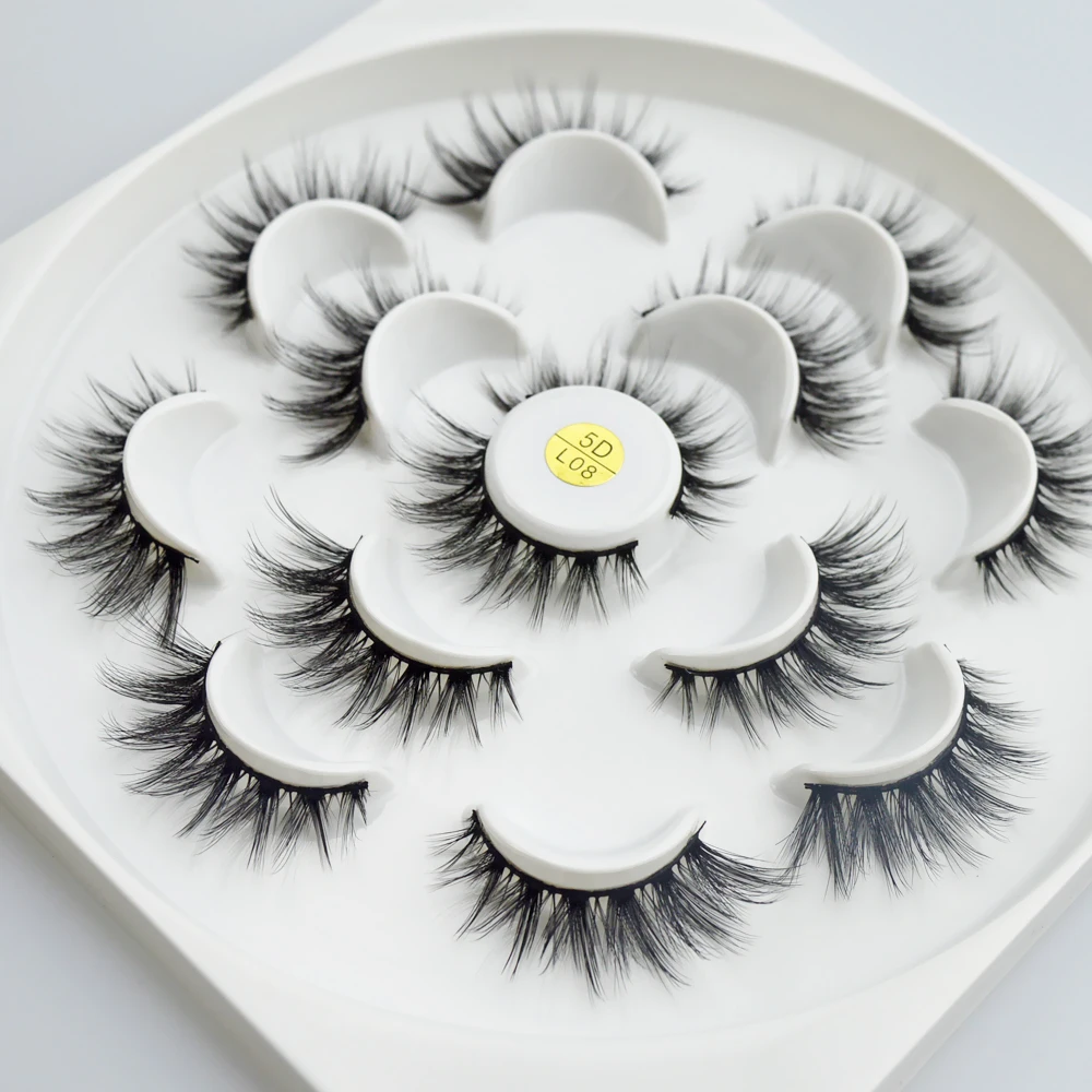 

7 Pairs Mixed Styles Natural /Luxurious False Eyelashes Fake Lashes 3D Mink Lashes Extension Mink Eyelash for Beauty Makeup