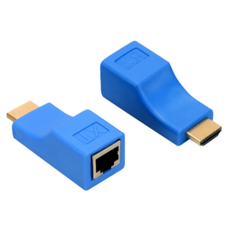 30 м 2 шт. HDMI Сетевой удлинитель Мини RJ45 порты до 30 м HDMI Расширение более CAT-5E/6 UTP LAN Ethernet кабель адаптер конвертер