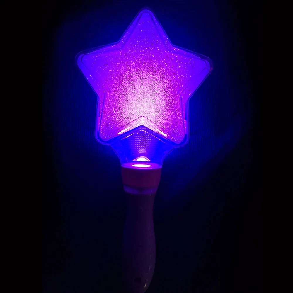 Светящиеся Glo-Sticks форма пентаграммы Свадебный светящийся светодиодный светящийся светильник-палочка цветная пятиконечная звезда День рождения