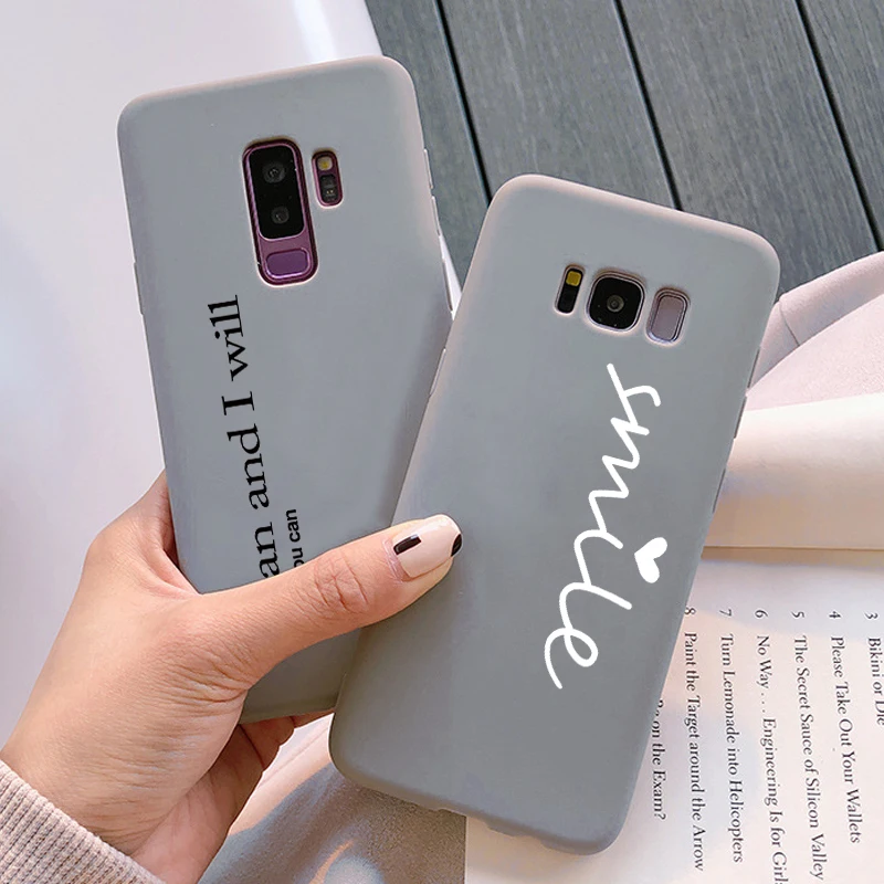 Чехол для Samsung Galaxy A50 A40 A70 A10S A20 A20E A20S A30 A60 M20 M30 M30S S6 S7 Edge S8 S9 S10 Plus силиконовый серый