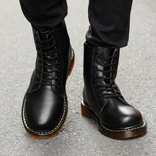 Unisex buty męskie zimowe ciepłe zamszowe buty na zimowe buty kobieta wiosna jesień wysokie góry Botas Mujer kobiece kostki Miltary buty(China)