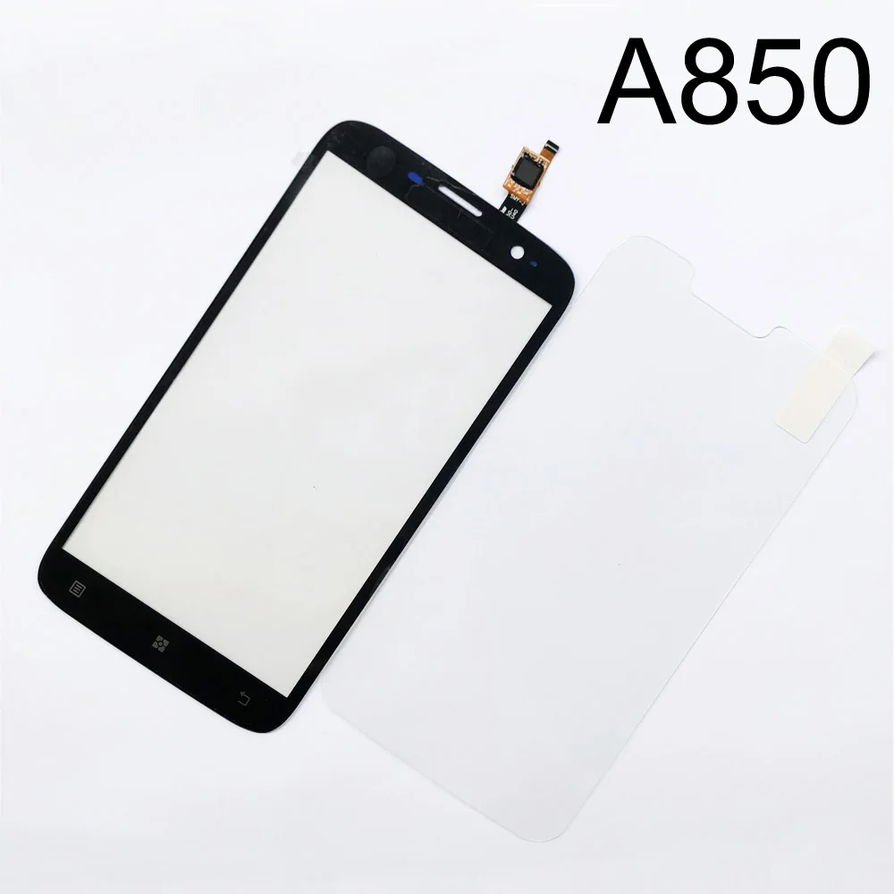 A850 Black Сенсорное стекло для lenovo A850 Plus сенсорный экран дигитайзер панель замена Закаленное стекло пленка - Цвет: A850 Black
