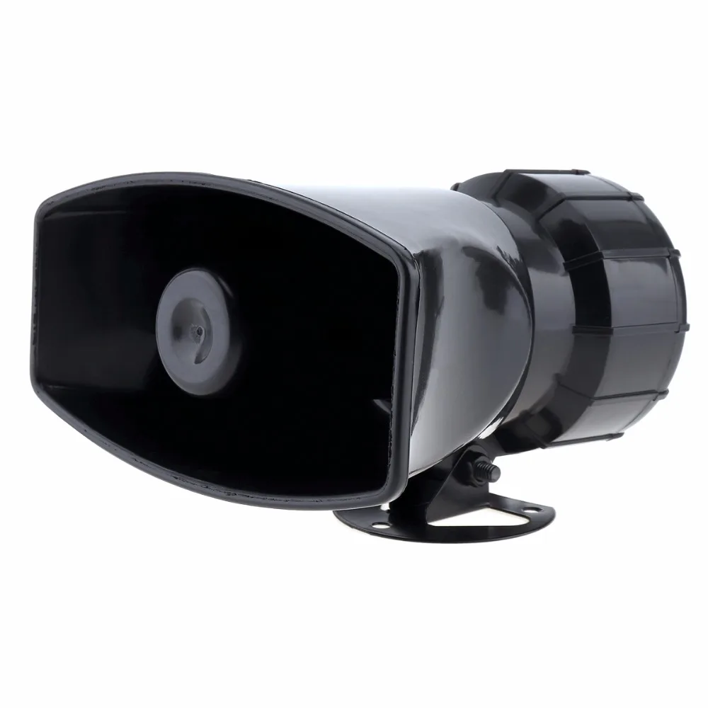  100W 12V 3/5/7 Sound Car Electronic Warning Siren Motorcycle Alarm Firemen Ambulance Loudspeaker wi