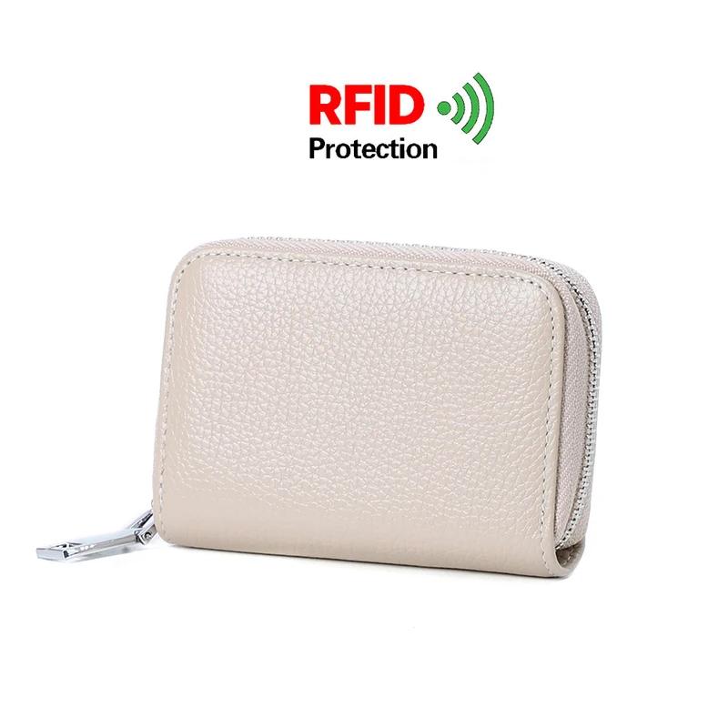 Anti Rfid Protection Men Women Credit Card Holder Wallet Leather Slim Mini Wallet Unisex Coin Purse Business id Card Case Bag 16