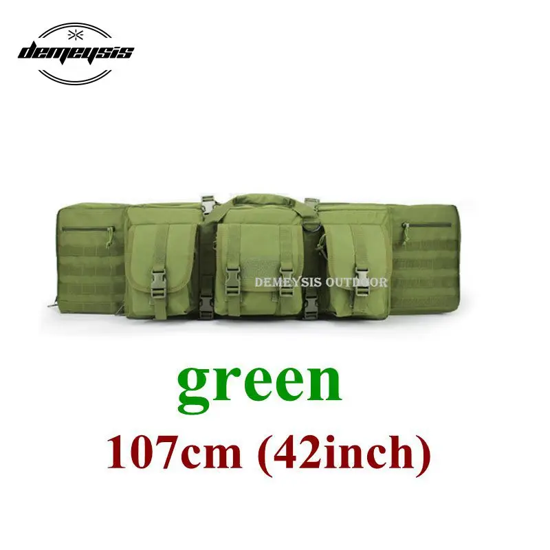 green 107cm Большая сумка для переноски ружья, чехол для винтовки, сумка на плечо для охоты, тактические сумки для ружья для охоты 92 см, 107 см, 120 см - Цвет: green 107cm
