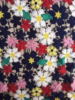 

best quality yaking-32.6801 embroidered African Tulle Lace Fabric African French Lace Fabric with embroidery