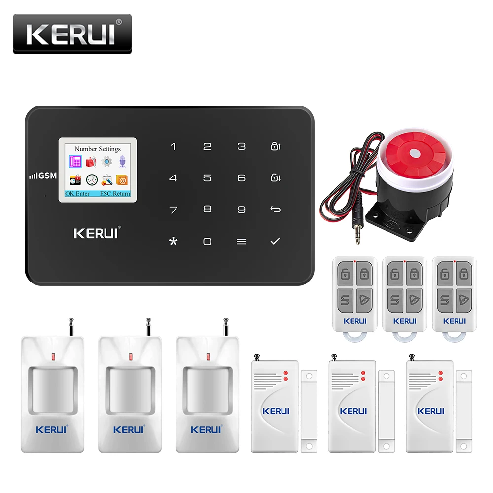 Система сигнализации KERUI G18 GSM для дома датчик движения комплект смарт-охранной |