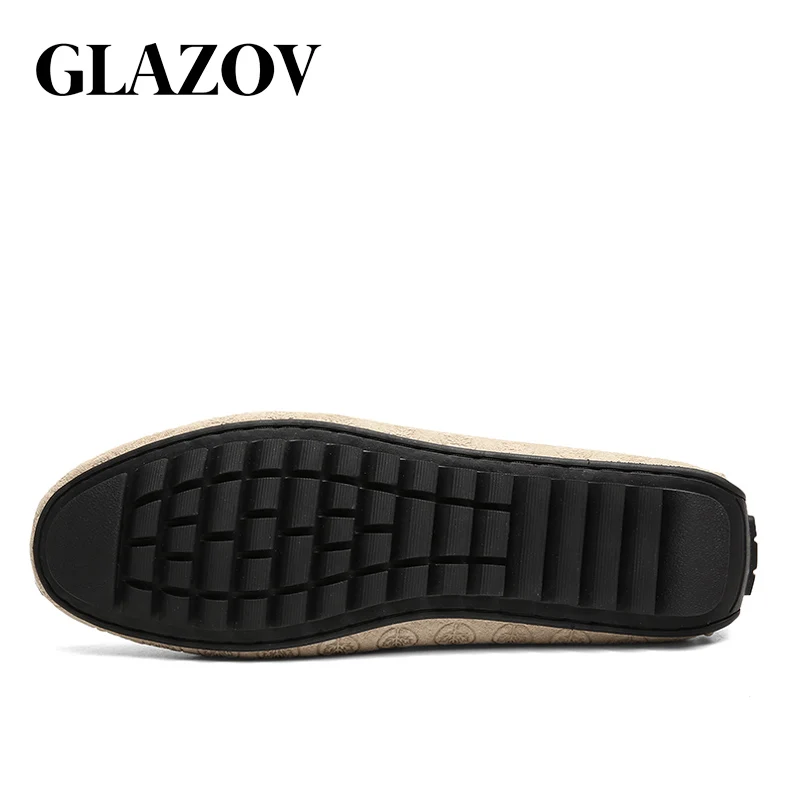 GLAZOV/Новинка; модная мужская обувь для вождения; лоферы; кожаные водонепроницаемые мокасины; дышащие мужские повседневные лоферы на плоской подошве; размеры 38-44
