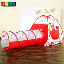 JIMITU, Новое поступление, забавная Игровая палатка 2 в 1 для детей ясельного возраста, туннель, всплывающий игровой домик, для помещений и улицы, детская игрушка, Подарочная палатка