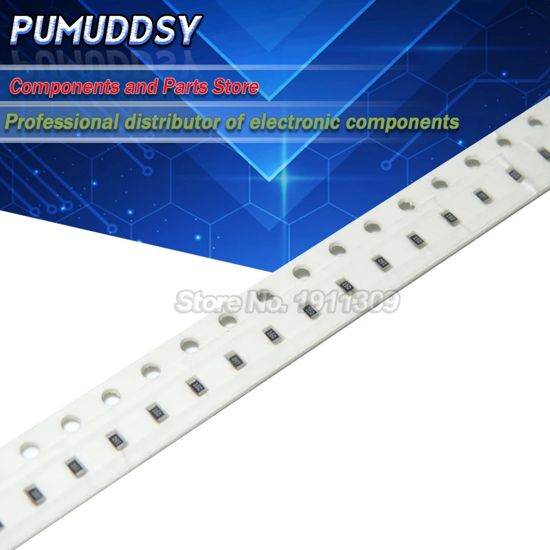 100 шт. 0603 SMD 1/8 Вт Резистор проволочного чипа резисторы 0 Ом ~ 10 м 0R 1K 4 7 K 4K7 10K 100K 1 220 330