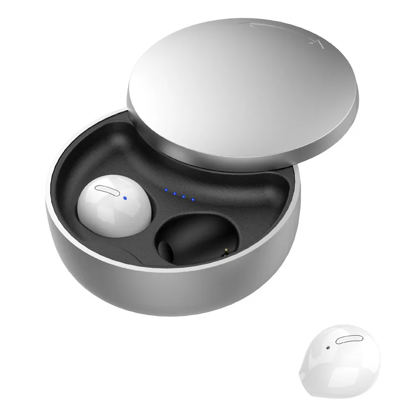 FOOVDO Mini TWS Bluetooth Wireless Earphones Headphones 3D Stereo Headsets IPX5 Waterproof Earpiece Cute Earbuds with Mic