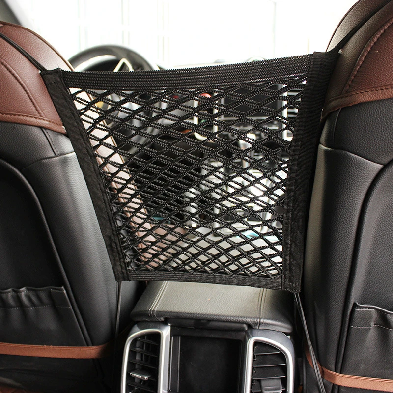 Универсальный Авто прочный эластичный автомобильный сетчатый мешок между автомобильным органайзером заднее сиденье сумка для хранения багажный держатель карманные автомобильные аксессуары