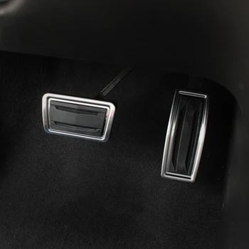 

Car Styling Cover Stainless Steel Gas Brake Foot Rest Trim Pedal Auto Accessories For Cadillac XT5 2016-2020