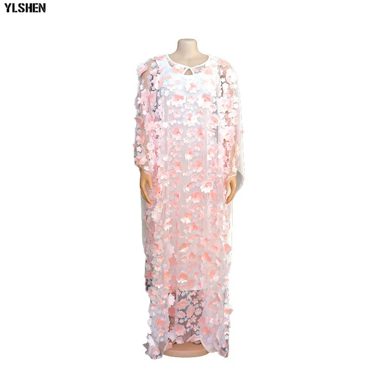 Super Size New African Women's Dashiki Fashion Loose Embroidery Long Dress African Dress For Women African Clothes 21
