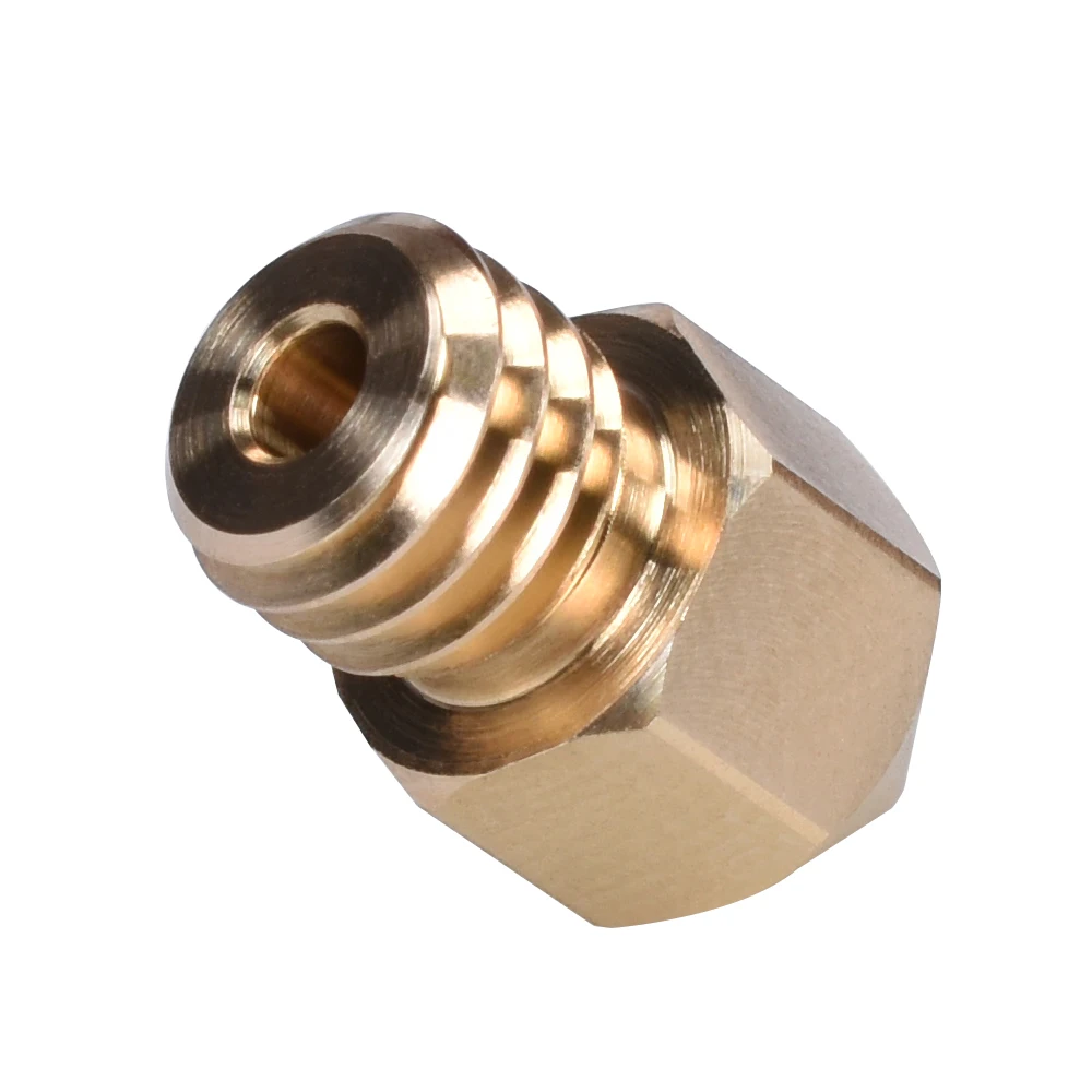 High Quality Swiss MK8 Brass Nozzle M6 Thread 1.75MM Filament 3D Printer Parts for J-head hotend Extruder CR10 heat block ender3