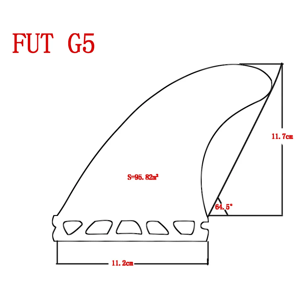 Future Fins G3/G5/G7 fins Barbatana ребра для серфинга сотовые из стекловолокна 3 штуки в