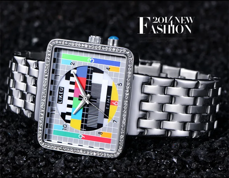 2021 new TV watch male and female luminous creative personality female watch student fashion electronic quartz watch