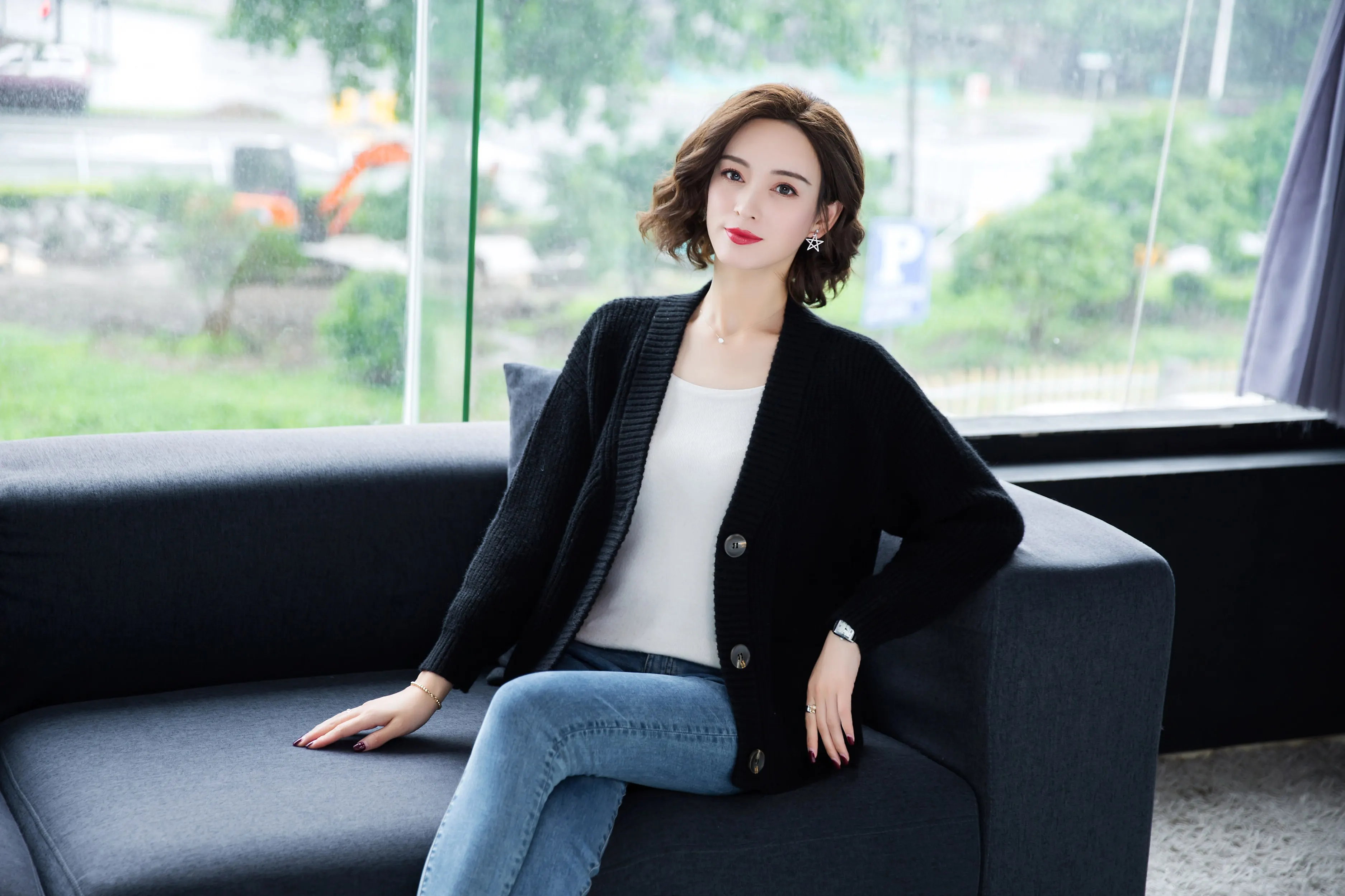 YISU Fashion Solid Knitted Cardigan Women Casual Long Sleeve Autumn winter Female Crochet Short paragraph Cardigans Women