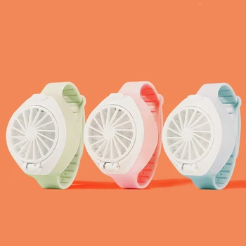 

Mini fan Watch fan portable USB rechargeable foldable hand Third gear Angle adjustable mute air conditioner Home outdoor
