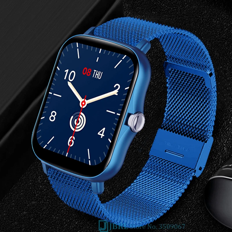 Reloj inteligente deportivo con Bluetooth para hombre y mujer, pulsera electrónica con rastreador de Android IOS, 2021