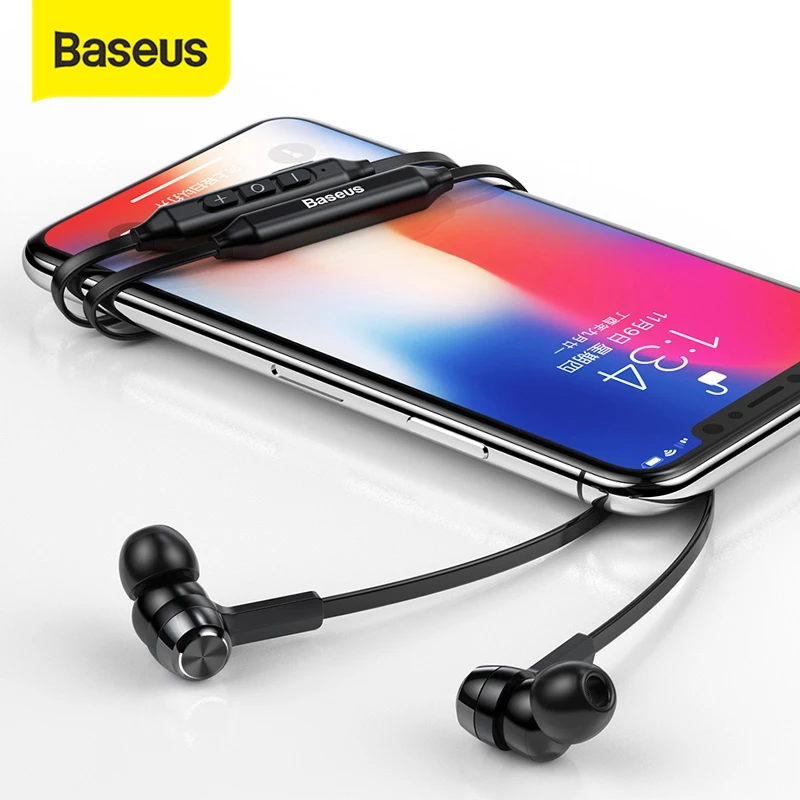 Baseus S06 bluetooth наушники на шею беспроводные для Xiaomi iPhone стерео auriculares fone de ouvido с