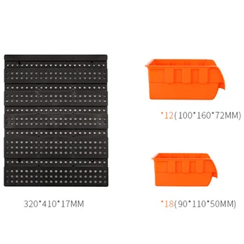 

New Hardware Tools Hanging Plate Garage Workshop Storage Rack Screw Wrench Classification Parts Box Parts Box Instrument Box
