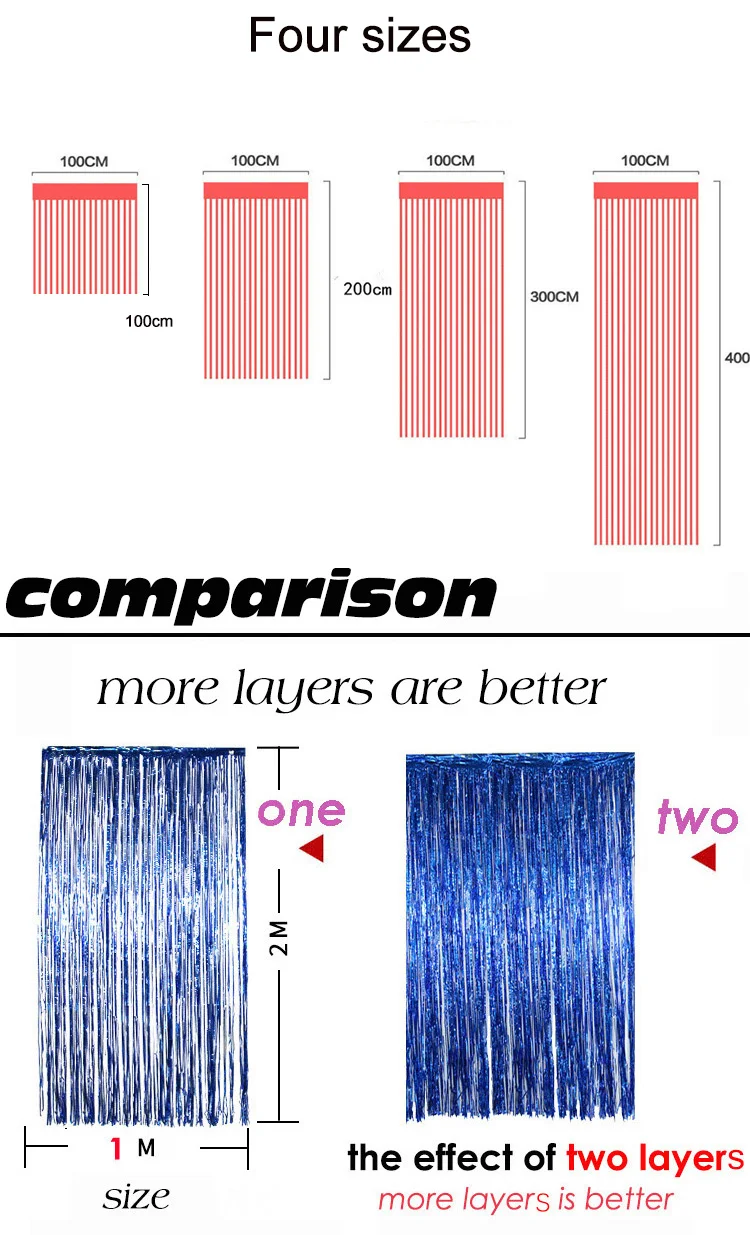 1/2/3/4 м мишура Fringe Фольга свадебный фон сияющая Штора для Свадебные украшения День рождения фон для фотосъемки реквизит для фотосессии