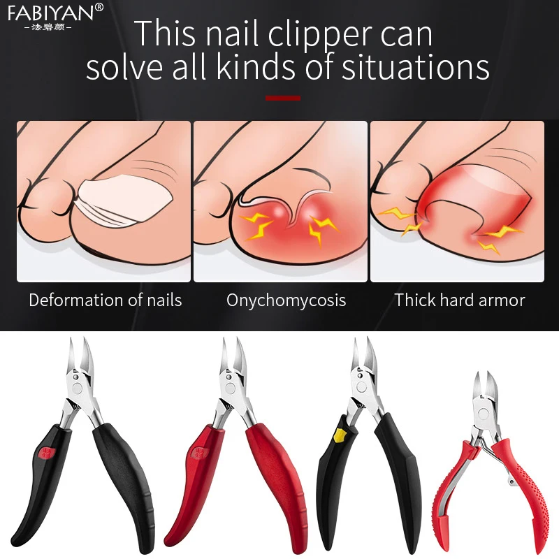 Nail Art Clipper Nipper Manicure Fingernail &Toenail Scissors Ingrown Dead Skin Plier Stainless Steel Trimming Care Tool