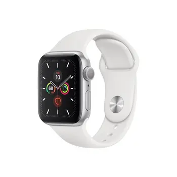 

Apple Watch Serials 5 GPS + Cellular 40mm Silver aluminium Case White Sport Band