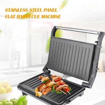 

750W Roaster Sandwich Maker Bread Oven Electric Grill Meat Steak Hamburger Breakfast Machine Frying Pan Barbecue Plate
