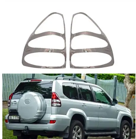 ABS Chrome accessories Rear Light Lamp Cover Trim For Toyota Land Cruiser Prado FJ120 2002-2008 Tail | Автомобили и мотоциклы