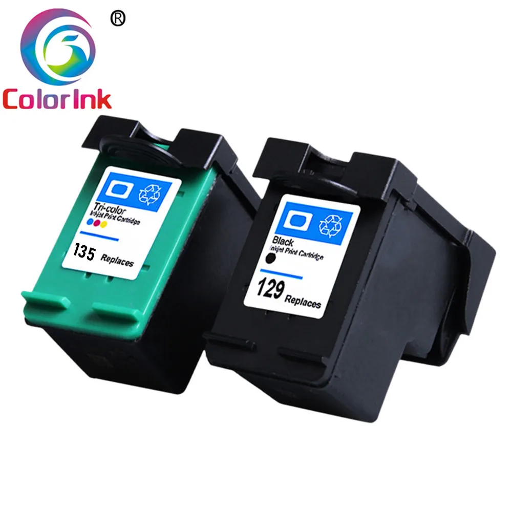 Картридж чернильный ColorInk 129 135 C9364H C8766H для принтера hp Deskjet C4183 5943 6943 6983 D4163 2575 D5163