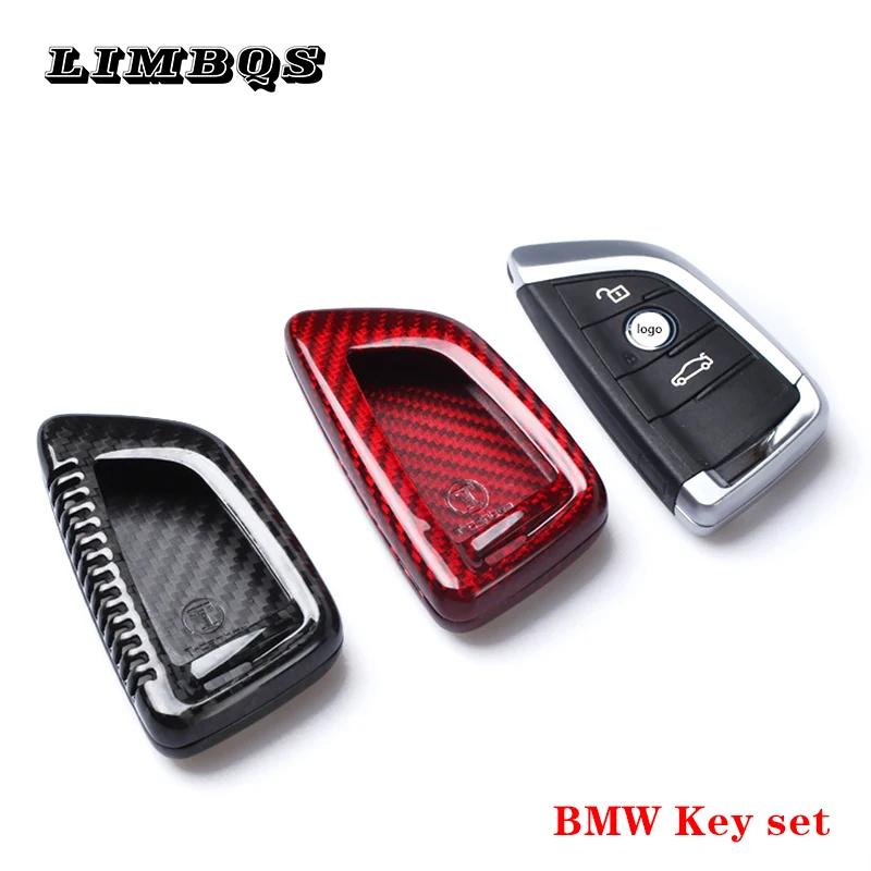 

2 colors car key cover case for bmw f10 f20 f30 g30 e90 e53 e83 e39 e46 e34 key case high quality carbon fiber key box