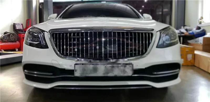 Подходит для Mercedes Benz W222 S класс GTR Решетка переднего бампера ABS сетка гоночная решетка S500 S600 S500 S550 2013