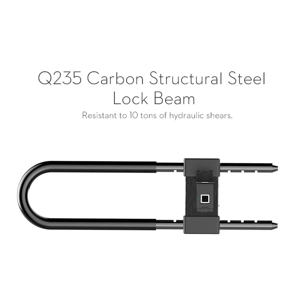 

Smart USB Charge Fingerprint Lock L12 Super CPU Waterproof U shape Lock
