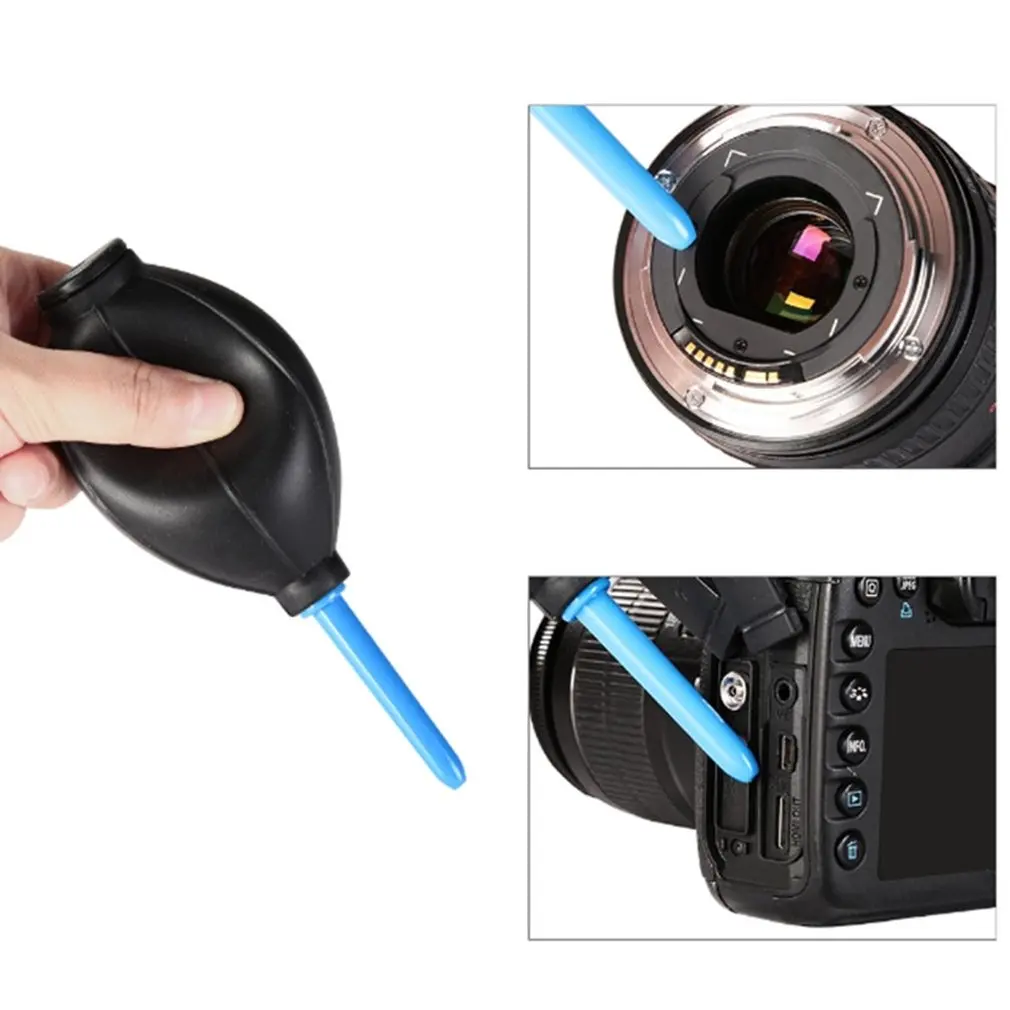 Для Canon Nikon для sony 5-в-1 комплект для уборки пыли Инструменты Камера салфетка для очистки линз щетка для волос набор фенов