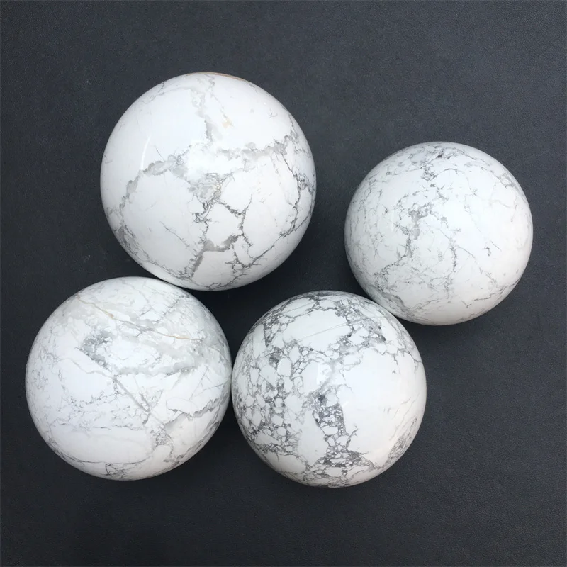 Natural howlite sphere quartz crystal balls sphere polished healing crystal stone ball for decoration 4