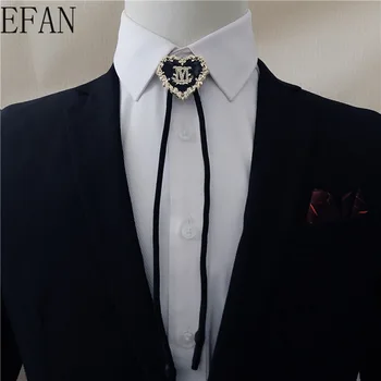 

Fashion Men Bolo Tie Neck Tie Men's Shirts Tie Rope Love Heart Bola Tie Cowboy Male Accessories Gifts for Men