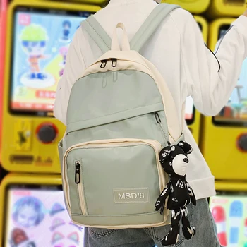 

Women Student Harajuku Backpack Cute Waterproof Nylon School Bag Laptop Ladies Kawaii Backpacks Girl Fashion Book Bag Female New