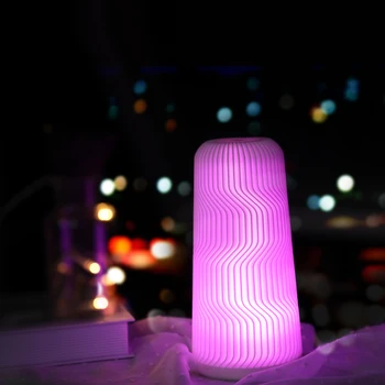 

Remote Control RGB LED Night Light Bedroom Decoration Bedside Lamp Children LED Touch Desktop Table Lamp Holiday Atmosphere Gift