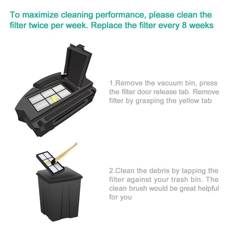 Пылесос Запчасти 24 шт аксессуары для Irobot Roomba 880 860 870 871 980 990 пополнения Запчасти запасные щётки комплект