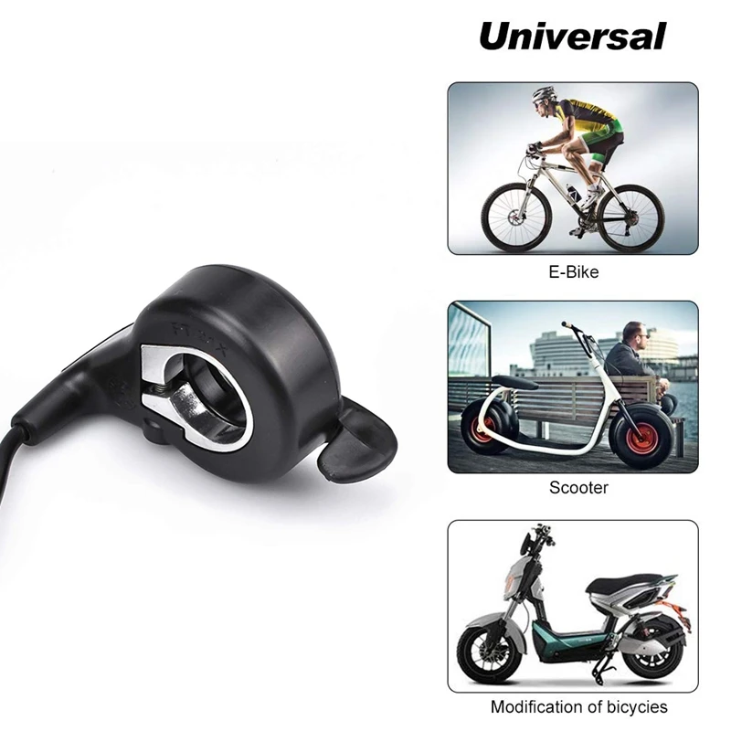 EBike Electric Bicycle Thumb Throttle, FT-21X Finger Throttle Accelerator, Speed Control for Ebike Pocket Razor Scooter Accessor EBike Electric Bicycle Thumb Throttle, FT-21X Finger Throttle Accelerator, Speed Control for Ebike Pocket Razor Scooter Accessor