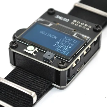 

Deauther Watch V1 Attack Durable LED Indicator Multi Protection OLED Display Wristband Development Board Packet Monitor Portable