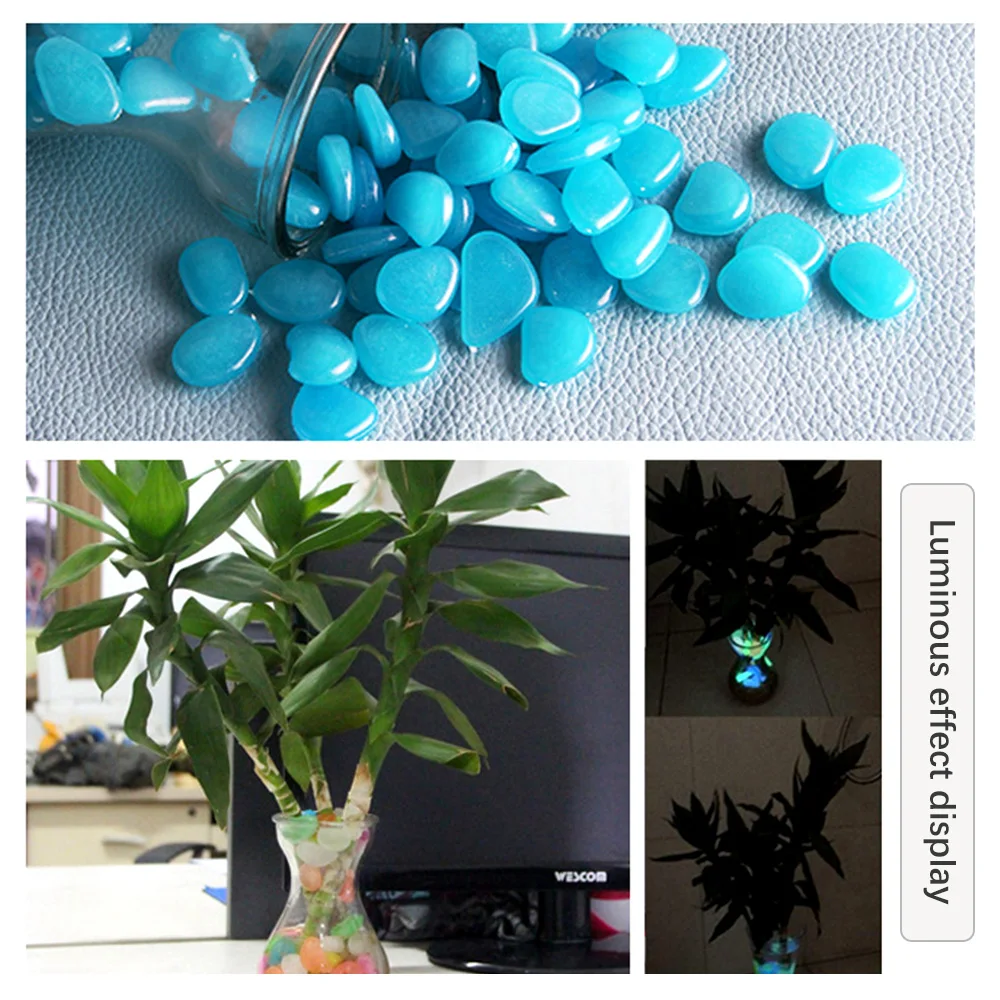 100Pcs Glow Stones for Outdoor and Aquarium