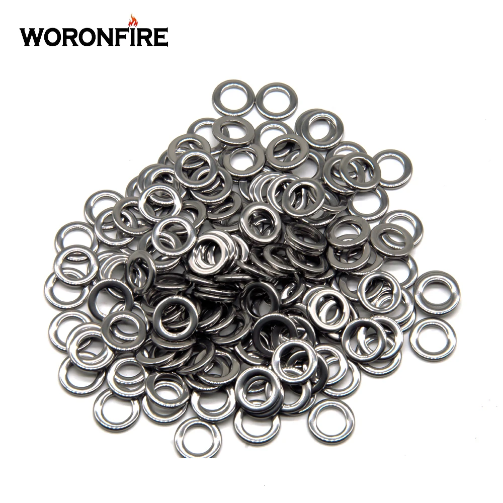 50/100 шт. рыболовные кольца Heavy Duty приманки крючковый лов кольцо 304 защелка из нержавеющей стали Разделение кольцо песка приманки рыболовные снасти Разъем