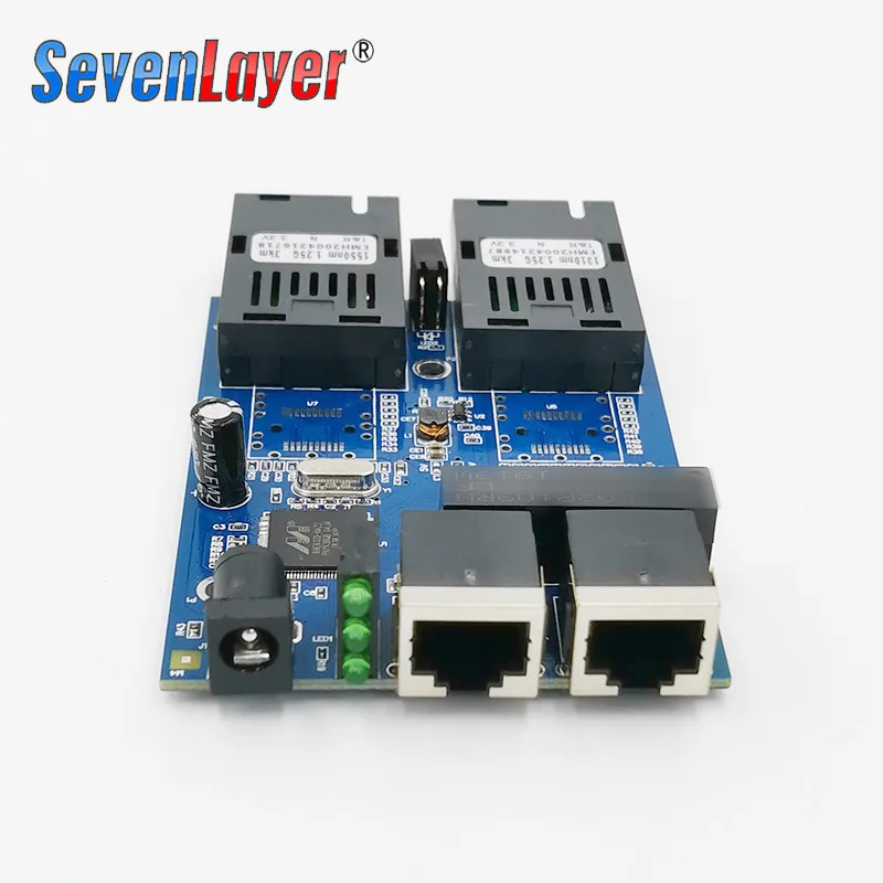 Ethernet волоконно оптический 2 SC волоконный порт RJ45 UTP 10/100/1000M медиа конвертер