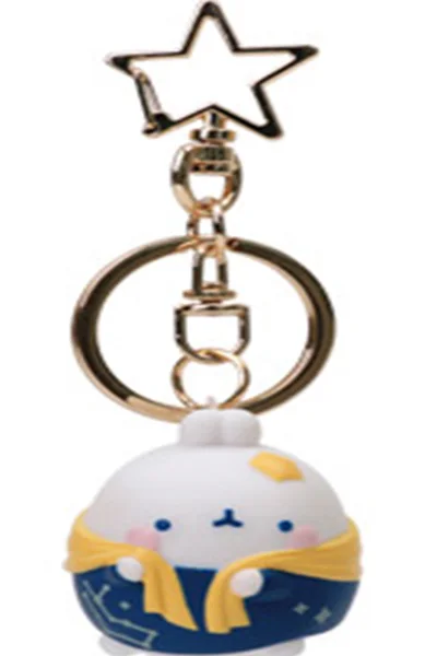 MOLANG Twelve Constellation Rabbit Keychain Blind Box Toys Korea Guess Bag Caja Ciega Blind Bag Toy for Girl Figures Cute Model Virgo