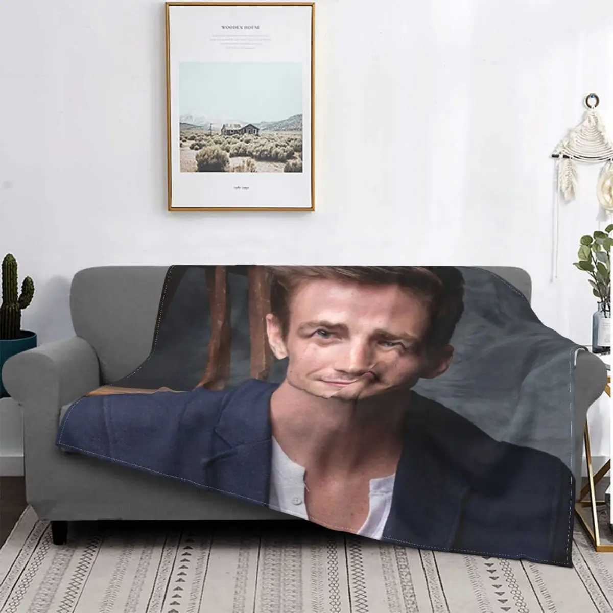 Grant Gustin 2015 The Flash Blanket Bedspread Bed Plaid Sofa Bed Beach  Cover Hoodie Blanket Children'S Blanket|Blankets| - AliExpress