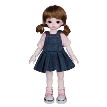 

MODIKERBJD 1/6 BJD/SD Female Dolls Cream Ball Joints Doll Set with Makeup and Full Costume - Fair Skin Color