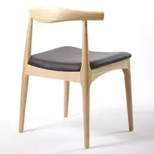 Круассан из цельного дерева, простой скандинавский домашний стул со спинкой, кофейня, ресторан, молочный чай, магазин, обеденный стол и стул, комбина